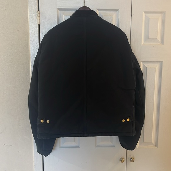Carhartt 2004 J02 Traditional Duck Arctic Quilt Lined Coat Size 46 Tall In Blk - Picture 2 of 10